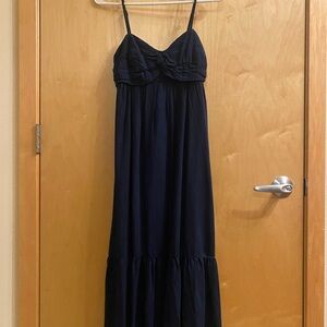 Banana Republic Denim Babydoll Maxi Dress